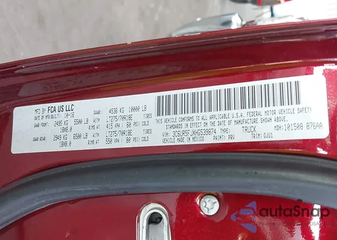 2017 Ram 2500 Laramie 4X4 6'4 Box из США, поврежденный, VIN 3C6UR5FJXHG539874